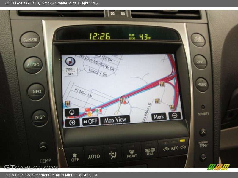 Smoky Granite Mica / Light Gray 2008 Lexus GS 350