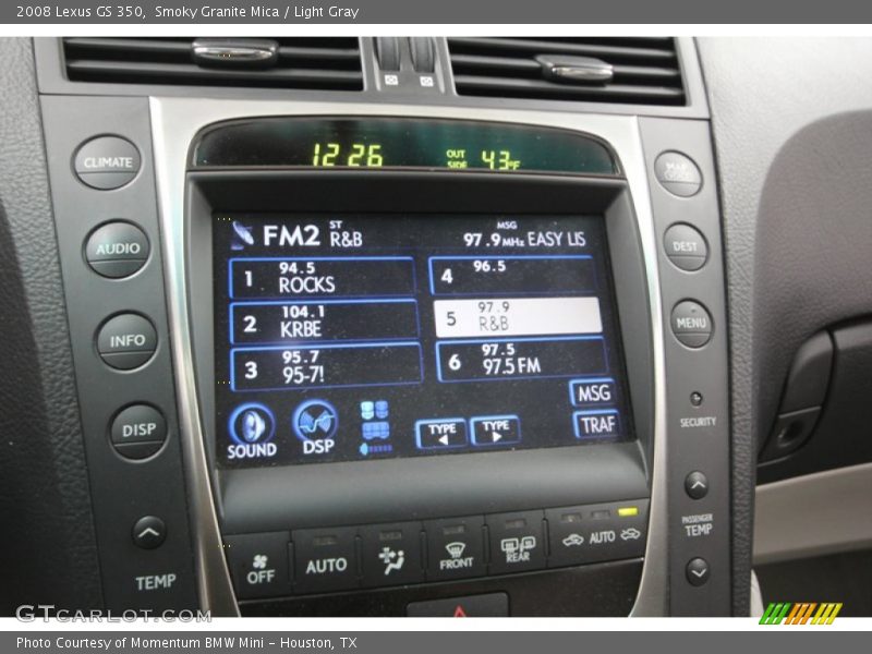 Smoky Granite Mica / Light Gray 2008 Lexus GS 350