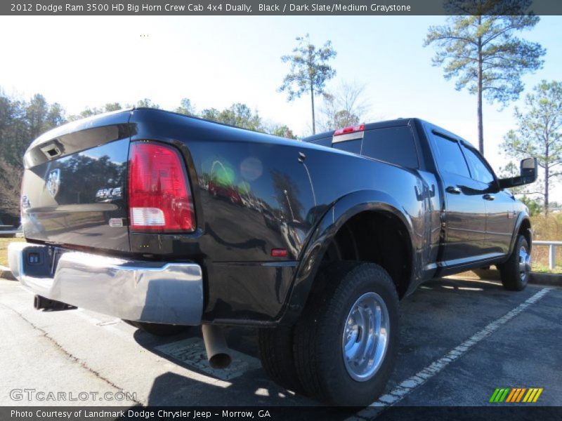 Black / Dark Slate/Medium Graystone 2012 Dodge Ram 3500 HD Big Horn Crew Cab 4x4 Dually