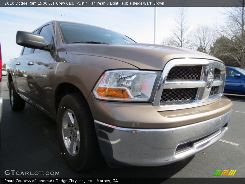 Austin Tan Pearl / Light Pebble Beige/Bark Brown 2010 Dodge Ram 1500 SLT Crew Cab