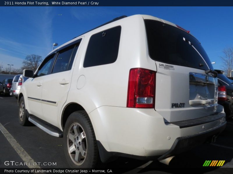 White Diamond Pearl / Gray 2011 Honda Pilot Touring