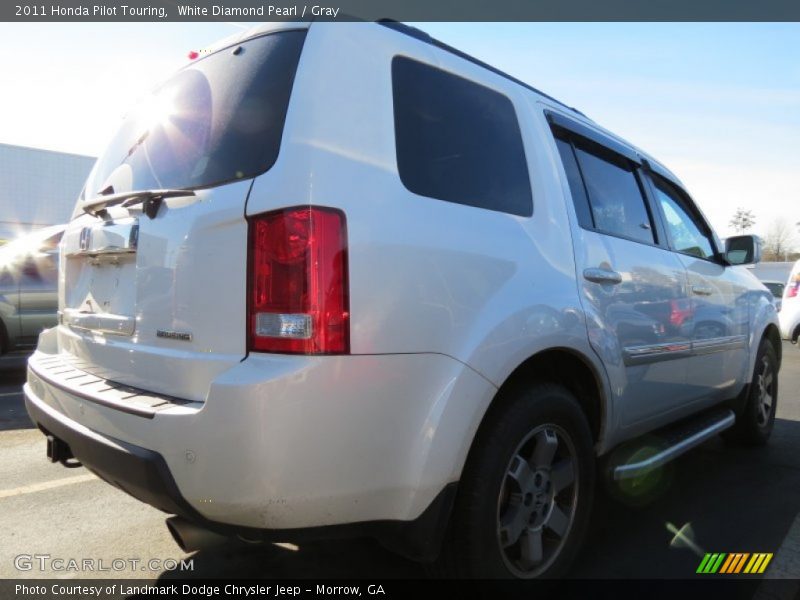 White Diamond Pearl / Gray 2011 Honda Pilot Touring