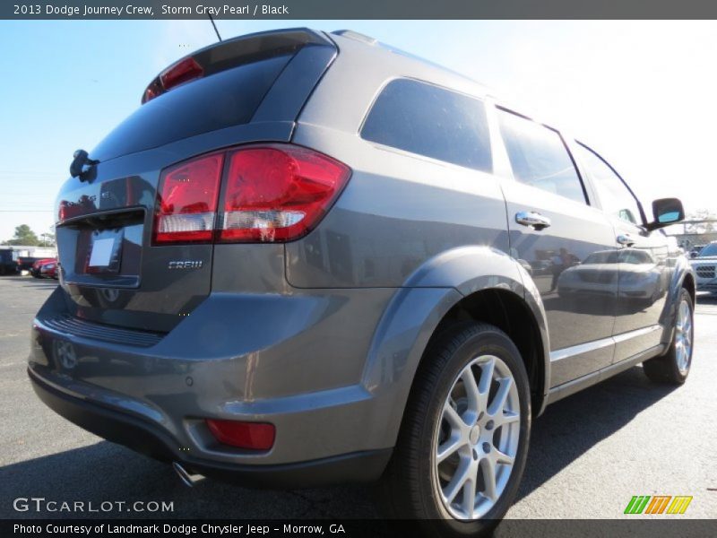 Storm Gray Pearl / Black 2013 Dodge Journey Crew