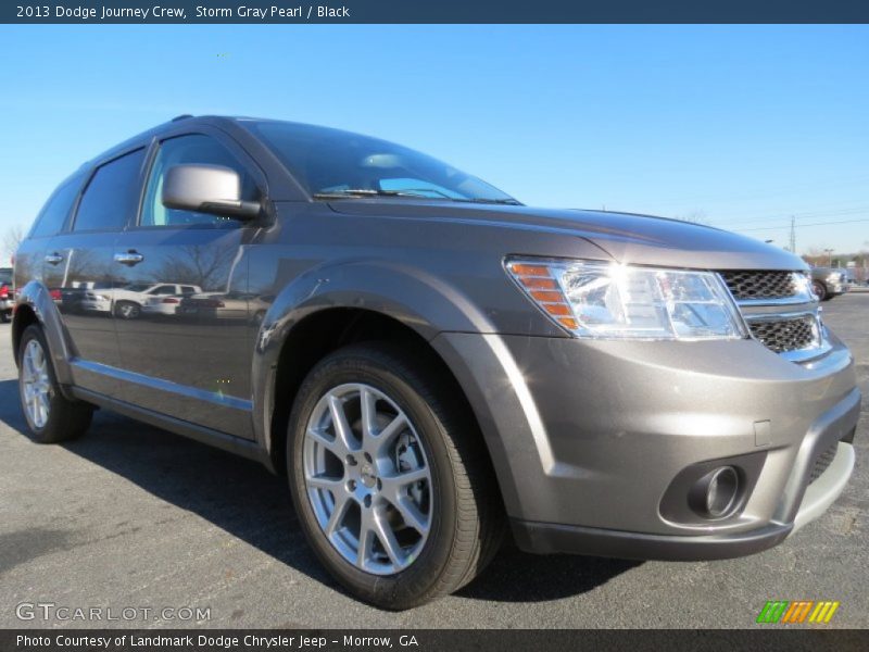 Storm Gray Pearl / Black 2013 Dodge Journey Crew