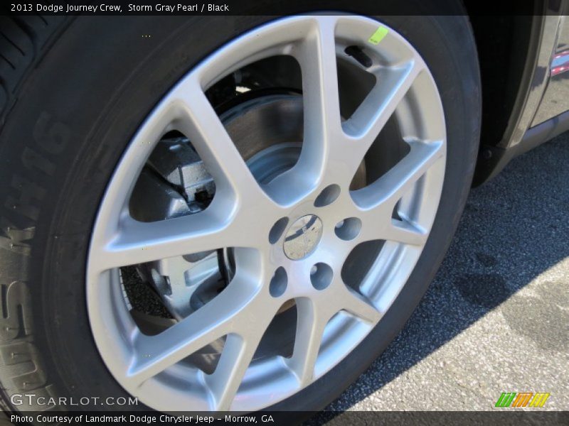 Storm Gray Pearl / Black 2013 Dodge Journey Crew
