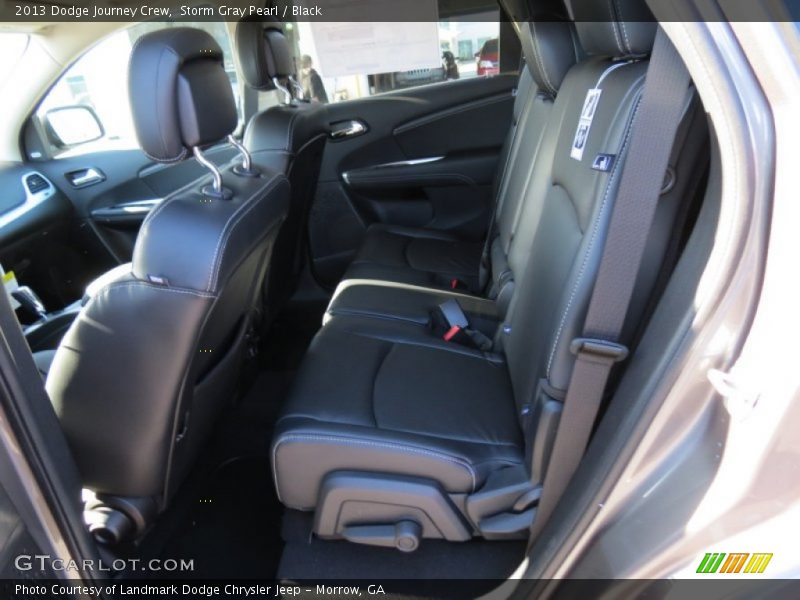 Storm Gray Pearl / Black 2013 Dodge Journey Crew