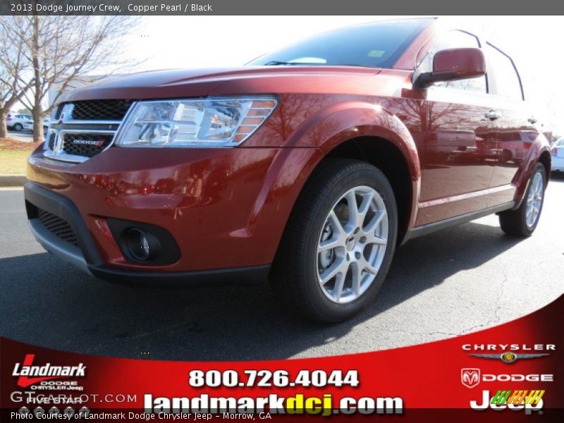 Copper Pearl / Black 2013 Dodge Journey Crew