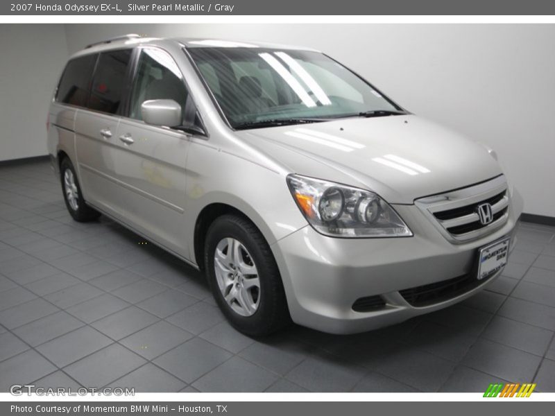 Silver Pearl Metallic / Gray 2007 Honda Odyssey EX-L
