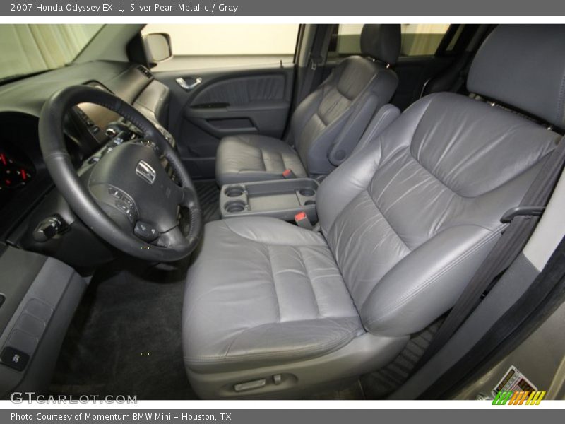 Silver Pearl Metallic / Gray 2007 Honda Odyssey EX-L