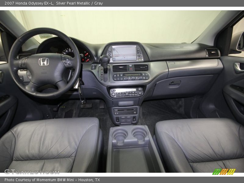 Silver Pearl Metallic / Gray 2007 Honda Odyssey EX-L