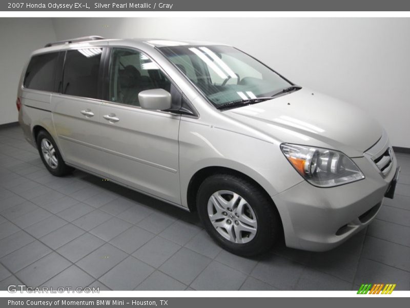 Silver Pearl Metallic / Gray 2007 Honda Odyssey EX-L