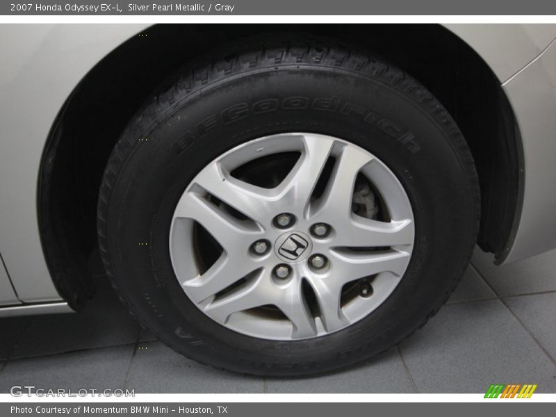Silver Pearl Metallic / Gray 2007 Honda Odyssey EX-L