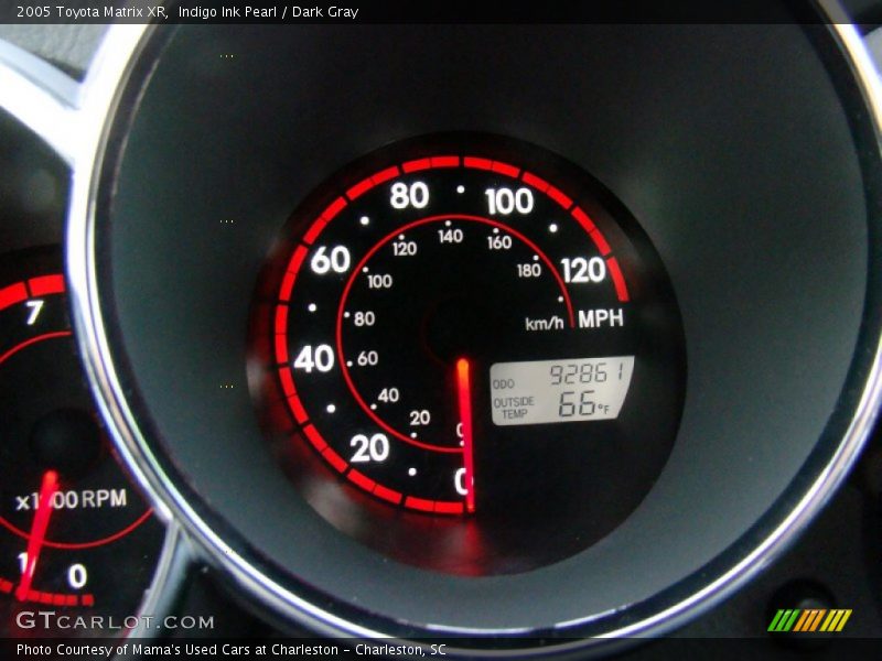 Indigo Ink Pearl / Dark Gray 2005 Toyota Matrix XR