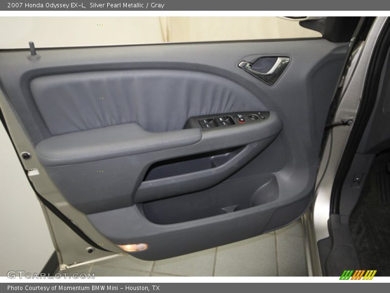 Silver Pearl Metallic / Gray 2007 Honda Odyssey EX-L