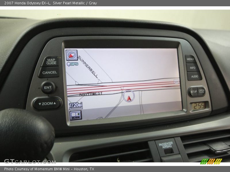 Silver Pearl Metallic / Gray 2007 Honda Odyssey EX-L