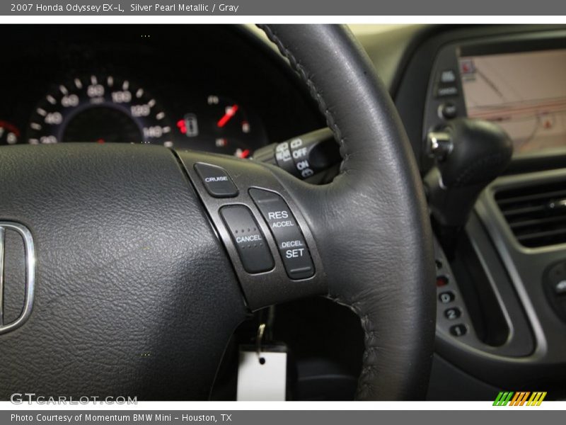 Silver Pearl Metallic / Gray 2007 Honda Odyssey EX-L