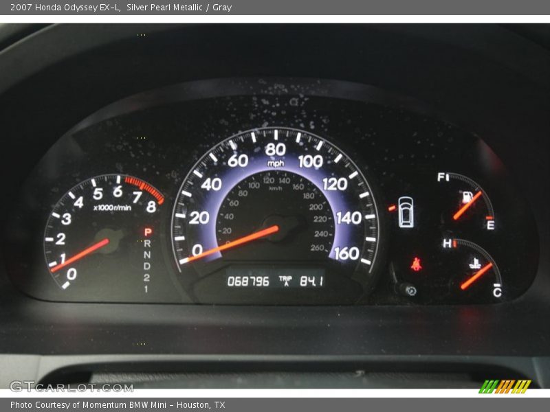 Silver Pearl Metallic / Gray 2007 Honda Odyssey EX-L
