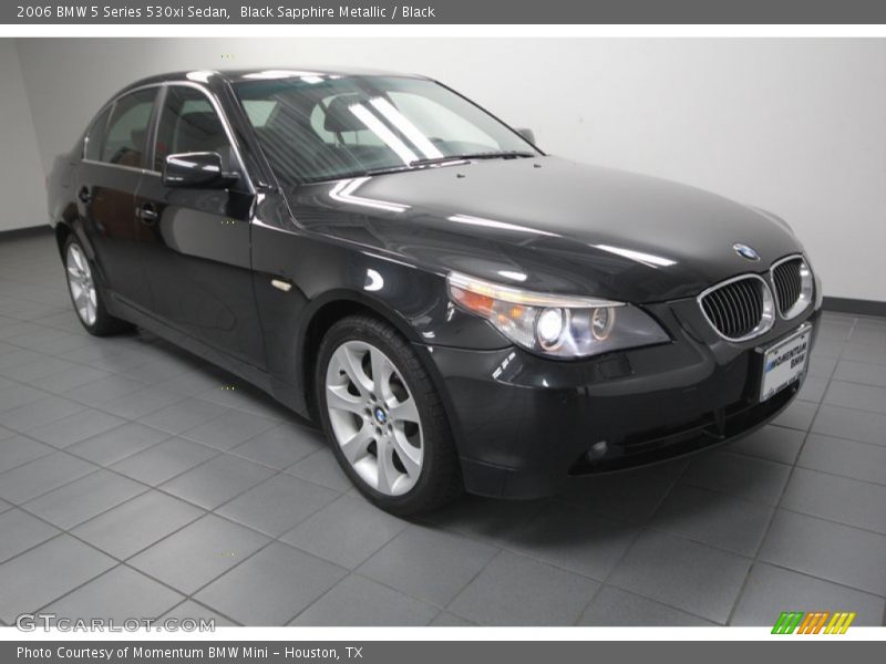 Black Sapphire Metallic / Black 2006 BMW 5 Series 530xi Sedan
