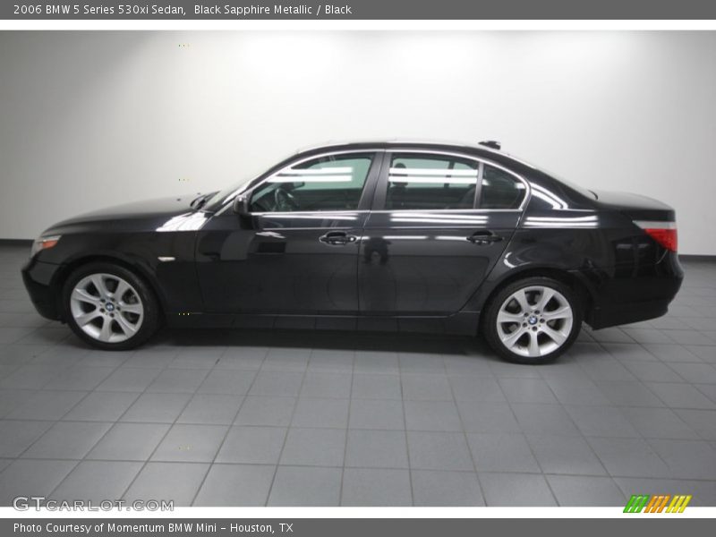 Black Sapphire Metallic / Black 2006 BMW 5 Series 530xi Sedan