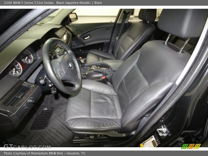 Black Sapphire Metallic / Black 2006 BMW 5 Series 530xi Sedan