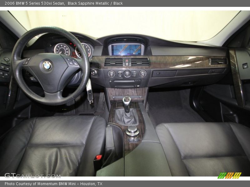Black Sapphire Metallic / Black 2006 BMW 5 Series 530xi Sedan