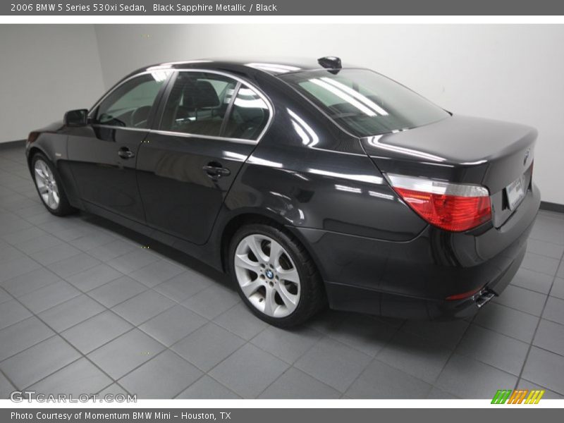 Black Sapphire Metallic / Black 2006 BMW 5 Series 530xi Sedan