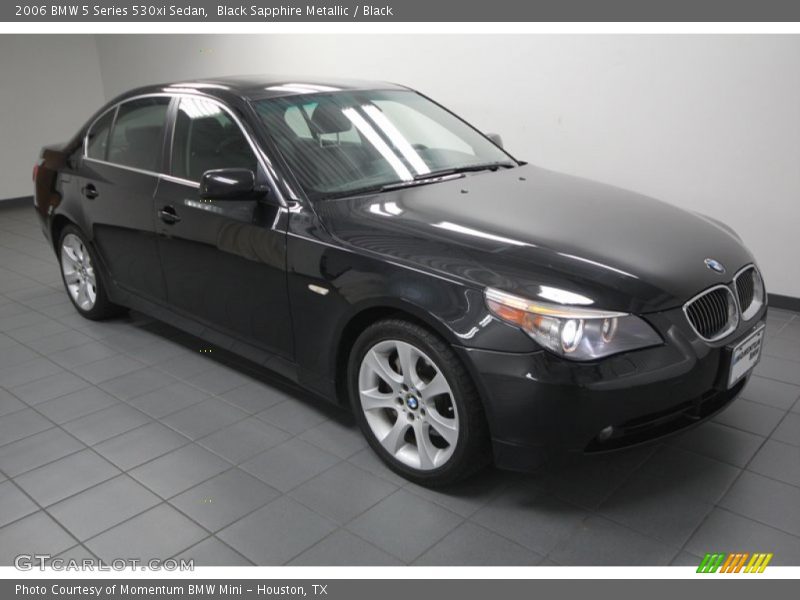 Black Sapphire Metallic / Black 2006 BMW 5 Series 530xi Sedan