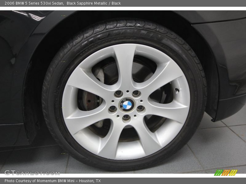Black Sapphire Metallic / Black 2006 BMW 5 Series 530xi Sedan