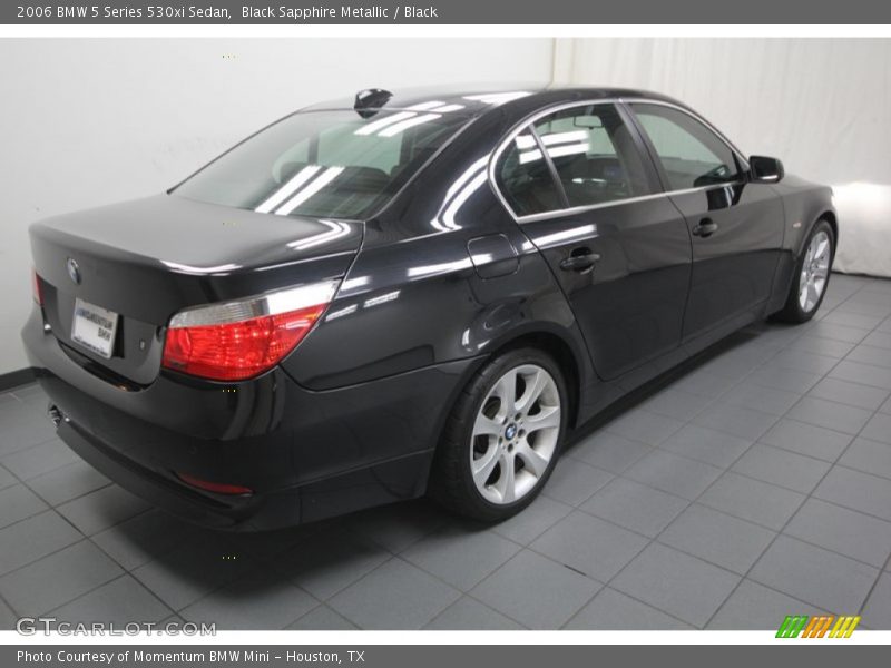 Black Sapphire Metallic / Black 2006 BMW 5 Series 530xi Sedan