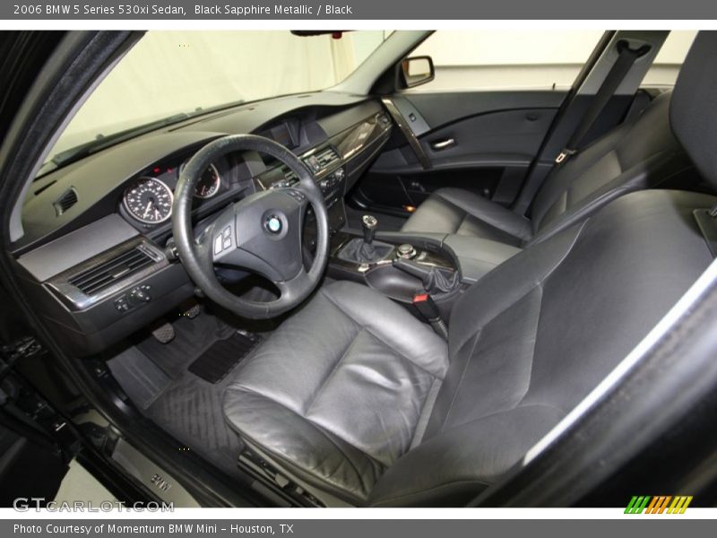 Black Sapphire Metallic / Black 2006 BMW 5 Series 530xi Sedan