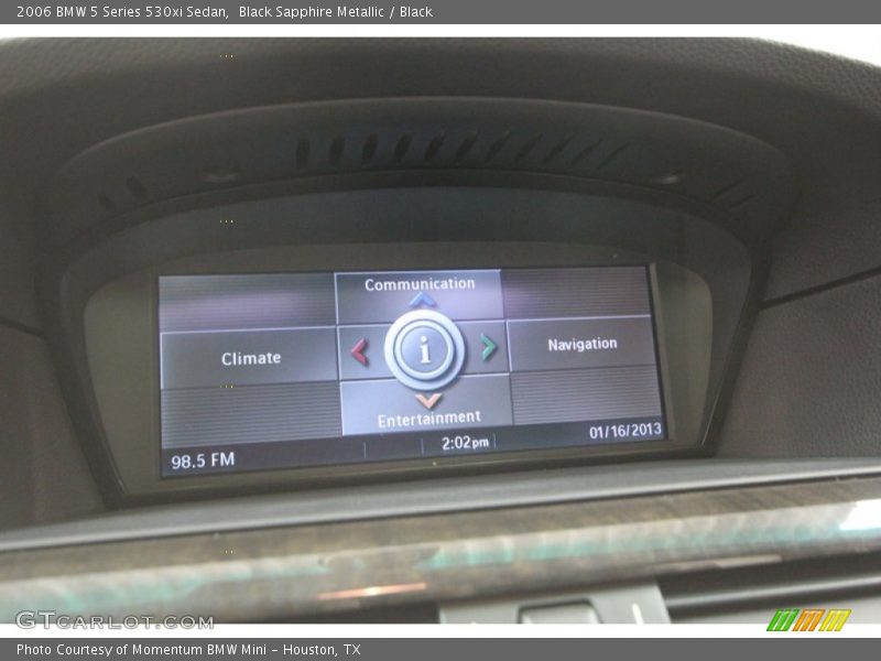 Black Sapphire Metallic / Black 2006 BMW 5 Series 530xi Sedan