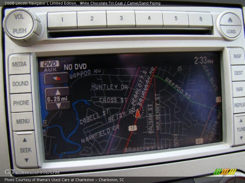 White Chocolate Tri Coat / Camel/Sand Piping 2008 Lincoln Navigator L Limited Edition