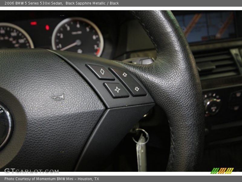 Black Sapphire Metallic / Black 2006 BMW 5 Series 530xi Sedan
