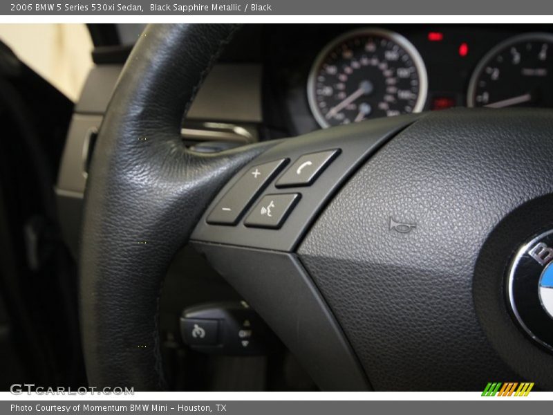 Black Sapphire Metallic / Black 2006 BMW 5 Series 530xi Sedan