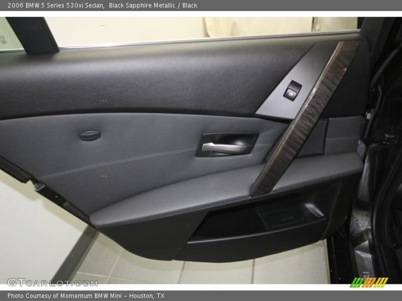 Black Sapphire Metallic / Black 2006 BMW 5 Series 530xi Sedan