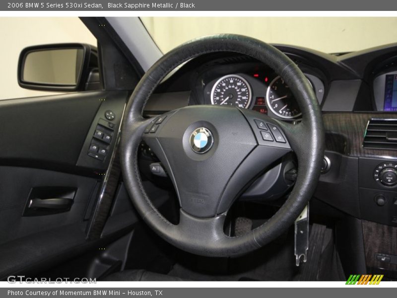 Black Sapphire Metallic / Black 2006 BMW 5 Series 530xi Sedan