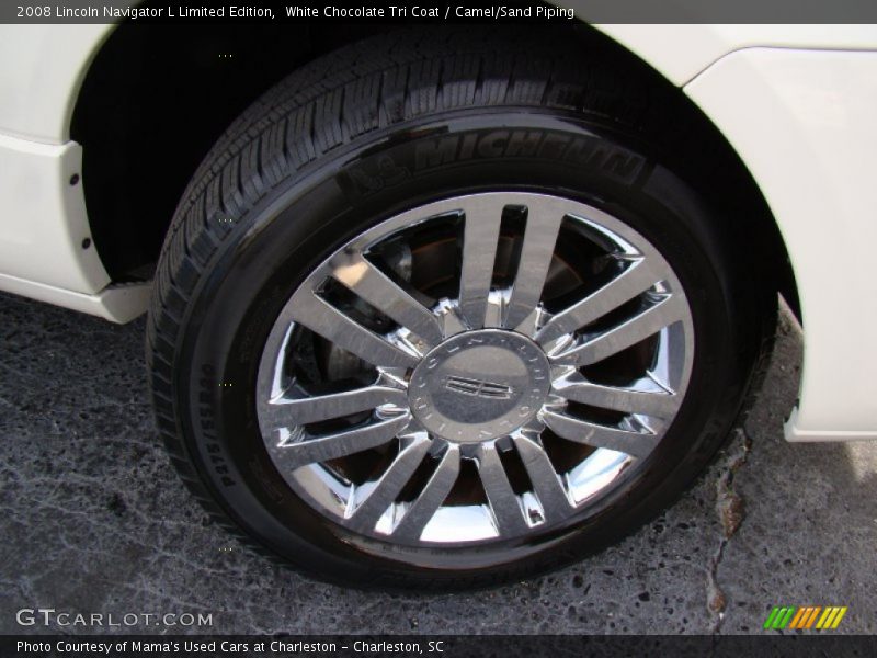 White Chocolate Tri Coat / Camel/Sand Piping 2008 Lincoln Navigator L Limited Edition