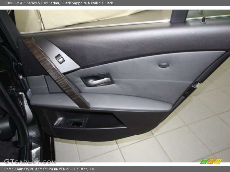 Black Sapphire Metallic / Black 2006 BMW 5 Series 530xi Sedan