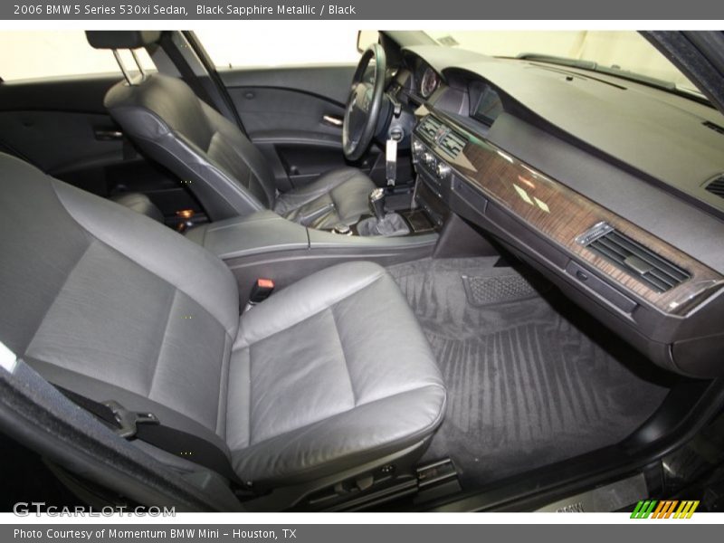 Black Sapphire Metallic / Black 2006 BMW 5 Series 530xi Sedan