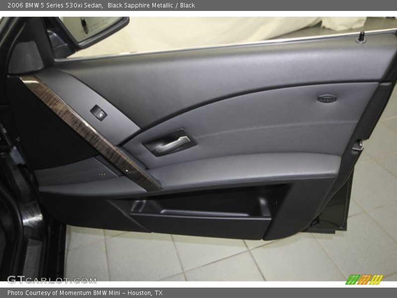 Black Sapphire Metallic / Black 2006 BMW 5 Series 530xi Sedan