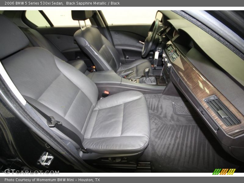 Black Sapphire Metallic / Black 2006 BMW 5 Series 530xi Sedan