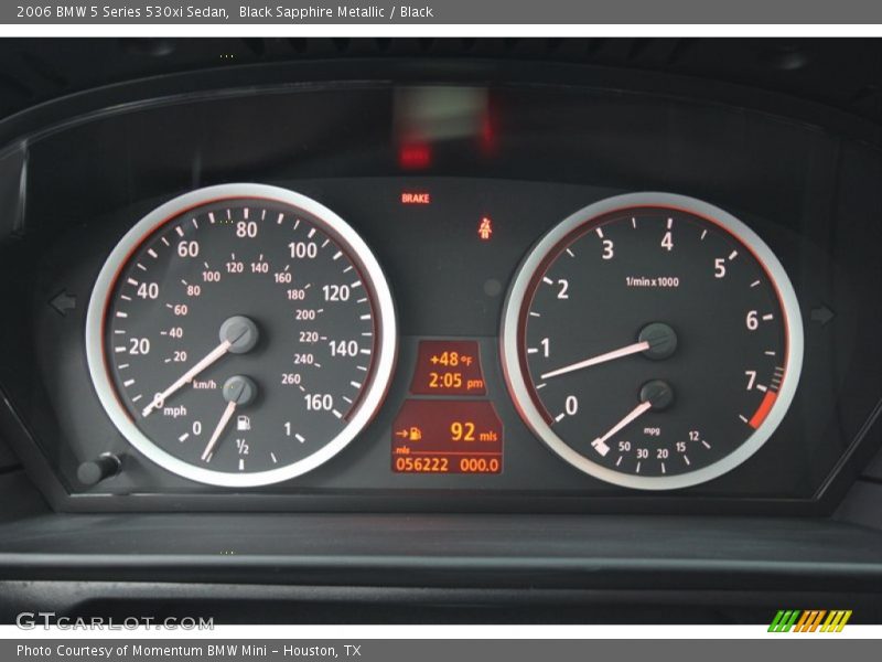 Black Sapphire Metallic / Black 2006 BMW 5 Series 530xi Sedan