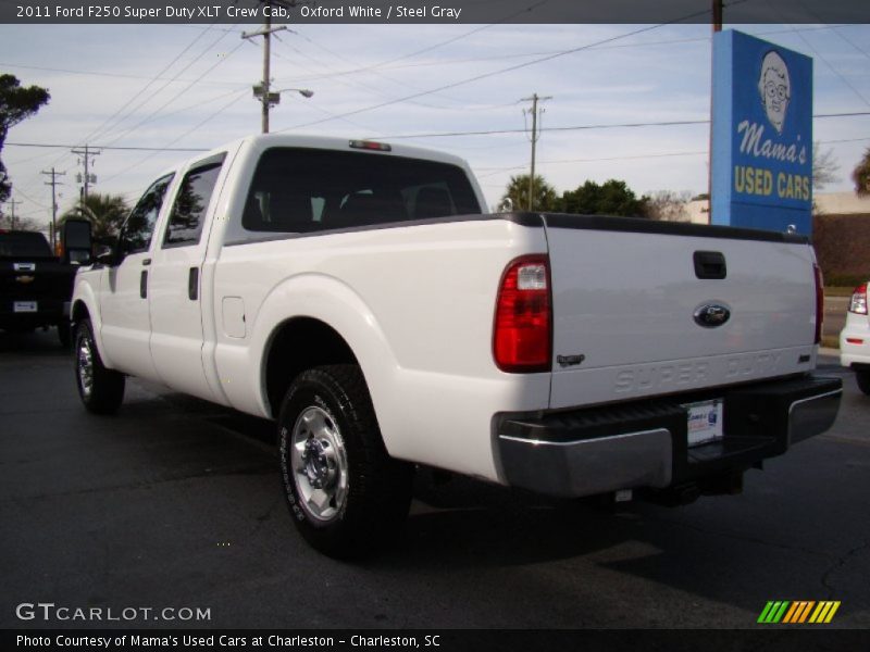 Oxford White / Steel Gray 2011 Ford F250 Super Duty XLT Crew Cab