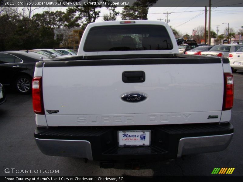 Oxford White / Steel Gray 2011 Ford F250 Super Duty XLT Crew Cab