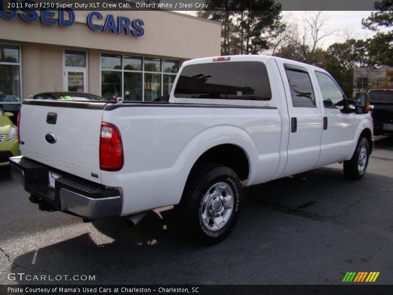 Oxford White / Steel Gray 2011 Ford F250 Super Duty XLT Crew Cab