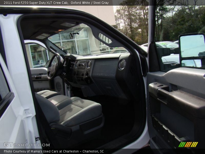 Oxford White / Steel Gray 2011 Ford F250 Super Duty XLT Crew Cab