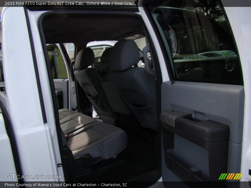 Oxford White / Steel Gray 2011 Ford F250 Super Duty XLT Crew Cab