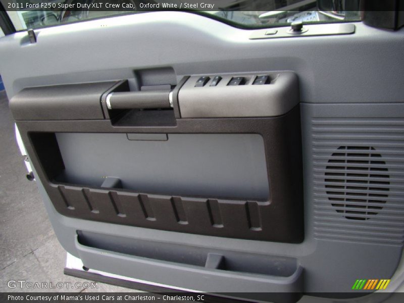 Oxford White / Steel Gray 2011 Ford F250 Super Duty XLT Crew Cab