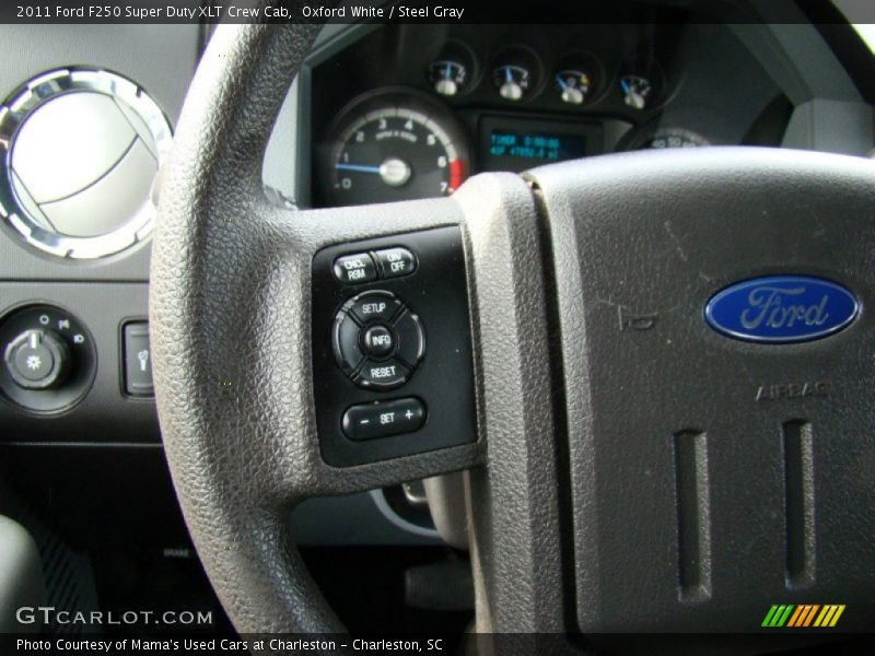 Oxford White / Steel Gray 2011 Ford F250 Super Duty XLT Crew Cab