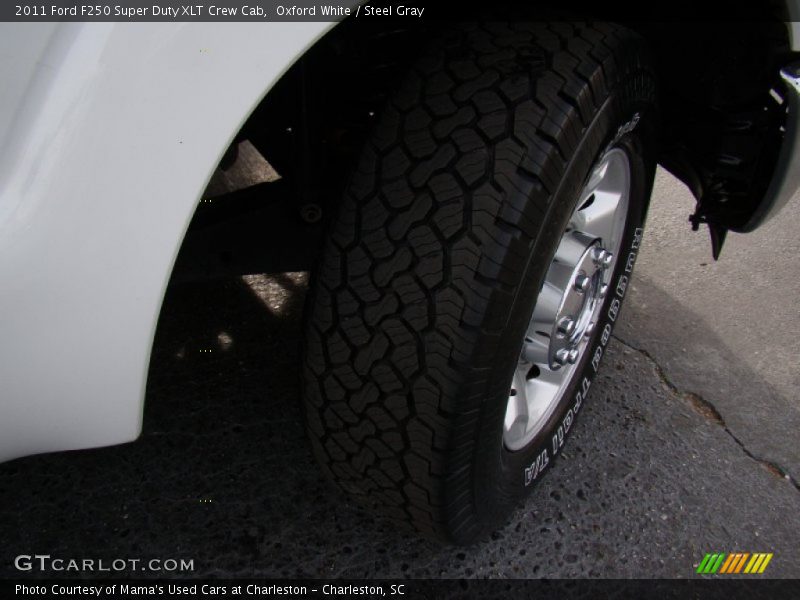Oxford White / Steel Gray 2011 Ford F250 Super Duty XLT Crew Cab